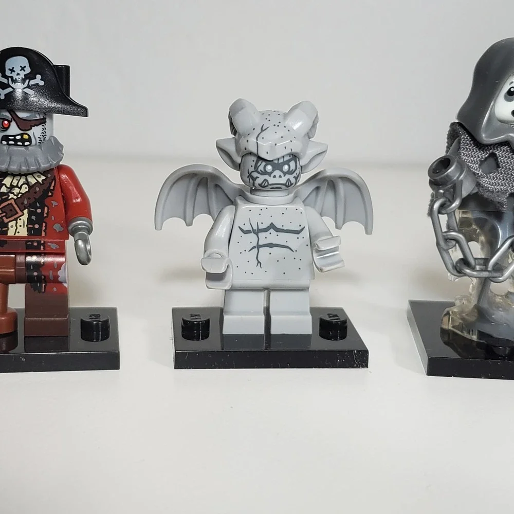 Lego Series 14 Monsters Minifigures Lot 4 Pirate Gargoyle Specter Ghost Zombie